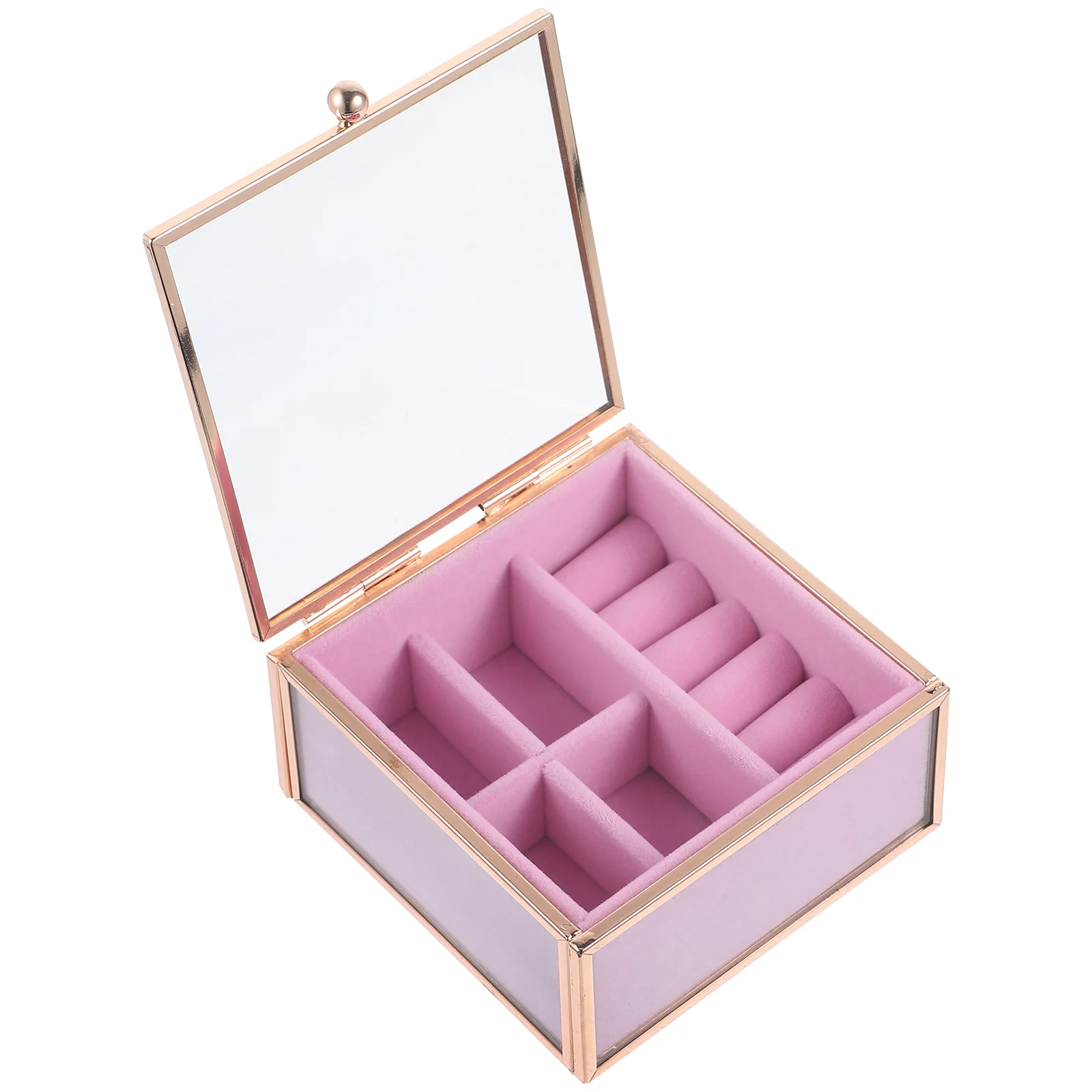 Jewelry Box With Glass Lid Portable Jewelry Holder Multi-use Lipsticks Organizer Case for Outdoor
Jewelry Box With Glass Lid Portable Jewelry Holder Multi-use Lipsticks Organizer Case for Outdoor