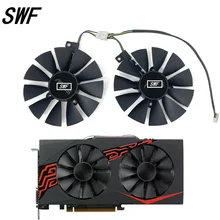 2PCS 88mm FDC10U12S9-C RX580 RX570 RX470 Cooler Fan For AREZ ASUS Radeon RX 470 570 580 EXPEDITION OC Graphics Card Cooling Fan
