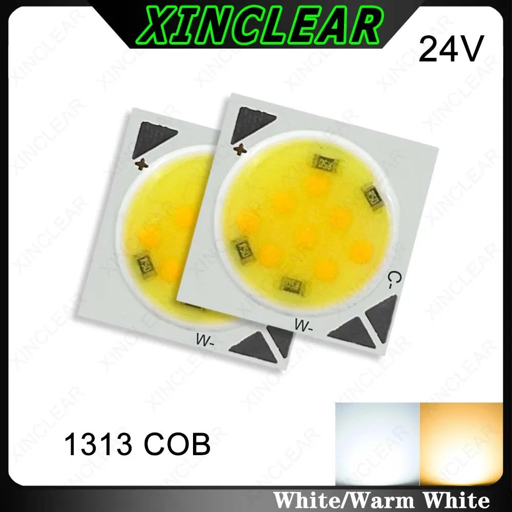 

LED Light Board Warm White 3000K 6000K 5W 7W 10W 12W DC24V 200mA 300mA 500mA Two-Color COB 1313 LED Chips For DIY Spotlight