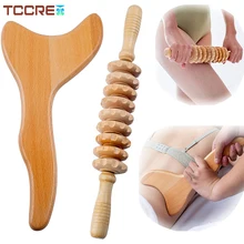 2Pcs Wooden Roller Stick & Scraping Board Massager, Wood Therapy Massage Tools for Back Waist Anti-Cellulite Lymphatic Drainage
2Pcs Wooden Roller Stick & Scraping Board Massager, Wood Therapy Massage Tools for Back Waist Anti-Cellulite Lymphatic Drainage