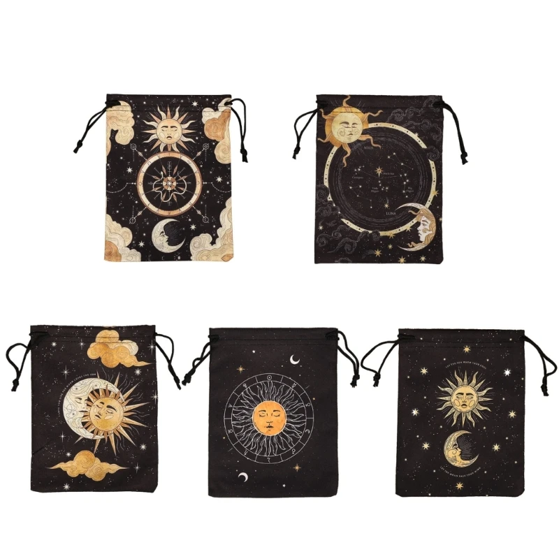

Mini Drawstring Bag Flannelette Jewelry Dices Board Game Cards Bag Gift Pouches Packaging Tarots Bag High Quality