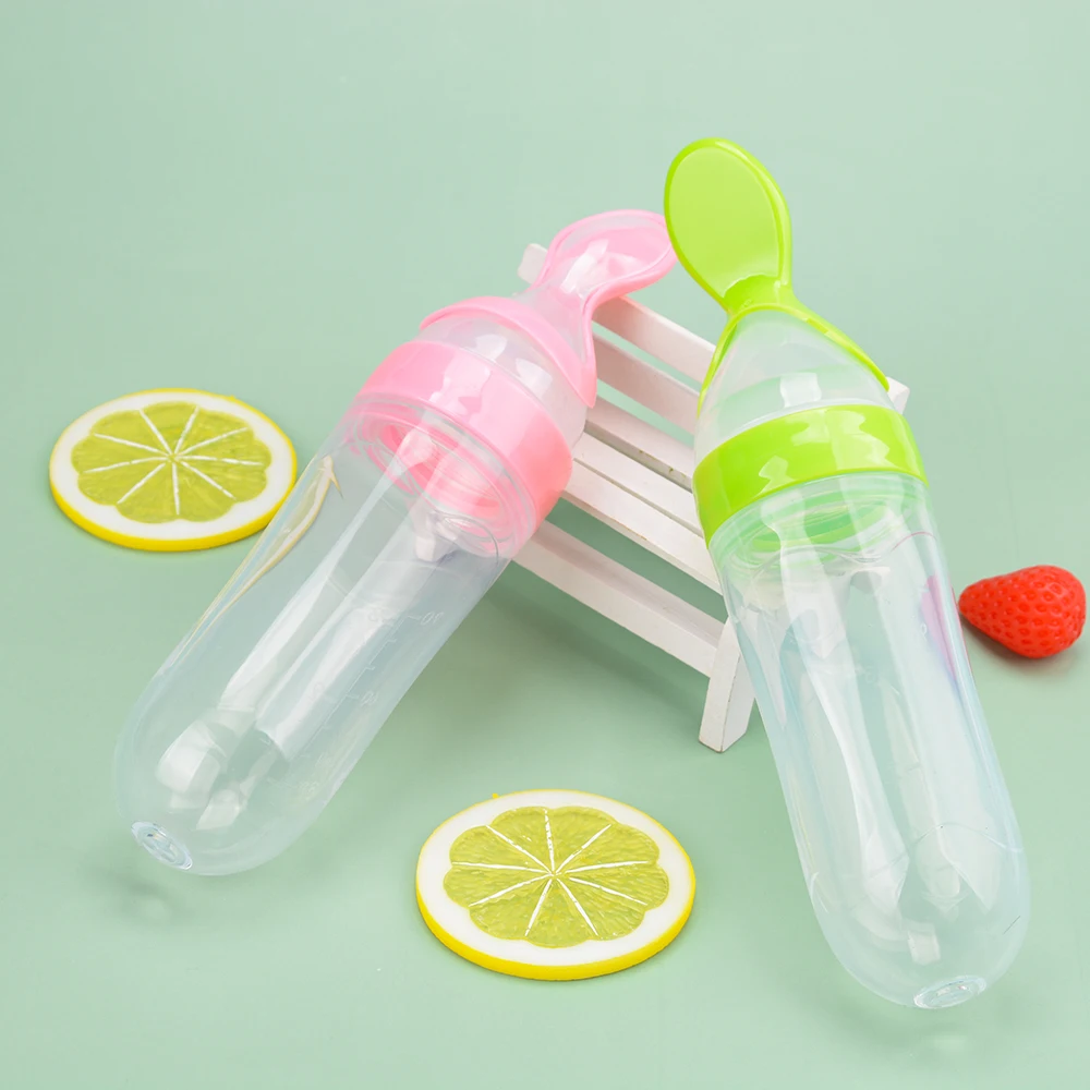 Squeeze Feeding Spoon Baby Complementary Feeding Tableware Weaning Baby Soft Feeding Bottle Creative and Convenient
Squeeze Feeding Spoon Baby Complementary Feeding Tableware Weaning Baby Soft Feeding Bottle Creative and Convenient