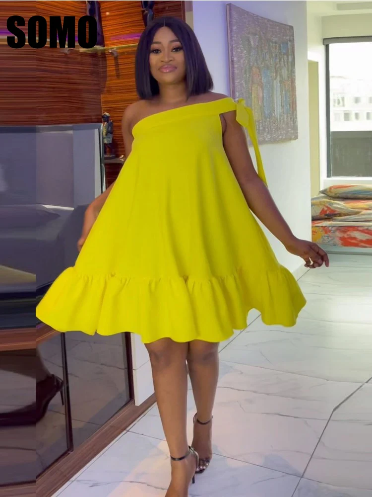 Элегантное новое летнее плиссированное платье SOMO размера плюс с косыми плечами, однотонное платье с широкими лямками, оптовая продажа, Прямая поставка
Элегантное новое летнее плиссированное платье SOMO размера плюс с косыми плечами, однотонное платье с широкими лямками, оптовая продажа, Прямая поставка