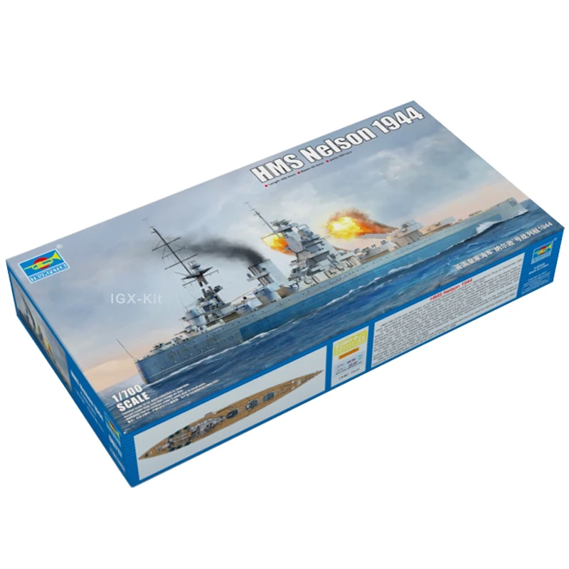 Trumpeter 06717 1/700 HMS Нельсон 1944 боевой корабль в сборе пластиковая детская Модель Строительный комплект
Trumpeter 06717 1/700 HMS Нельсон 1944 боевой корабль в сборе пластиковая детская Модель Строительный комплект