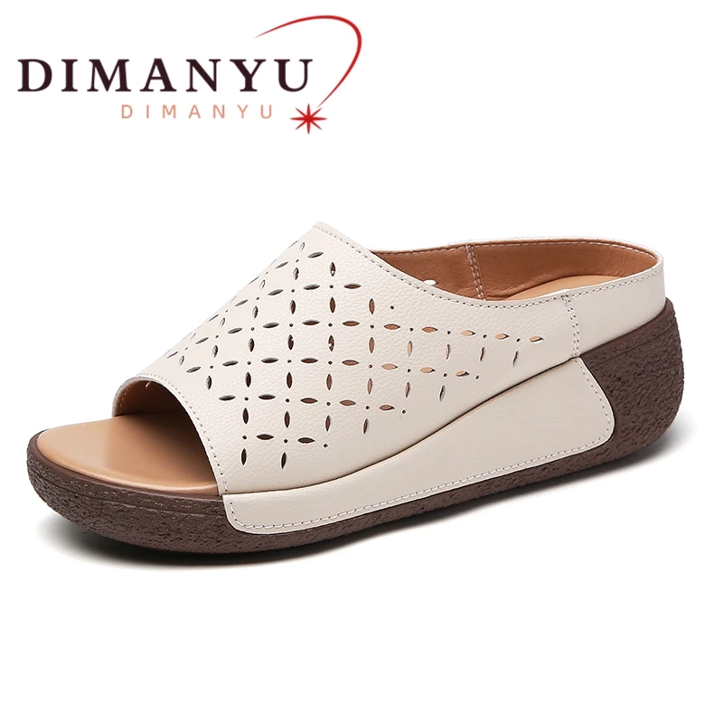 DIMANYU Women Slippers 2024 Summer New Openwork Roman Slippers Women Genuine Leather Outer Platform Fishmouth Slippers Women
DIMANYU Women Slippers 2024 Summer New Openwork Roman Slippers Women Genuine Leather Outer Platform Fishmouth Slippers Women
