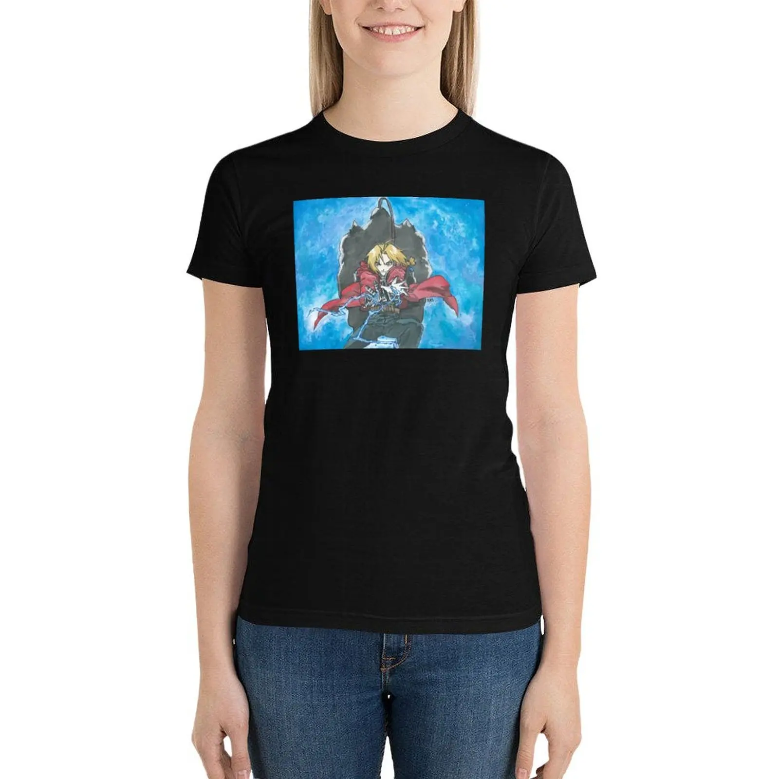 Edward Elric T-Shirt graphics animal print shirt for girls t-shirts for Women cotton
Edward Elric T-Shirt graphics animal print shirt for girls t-shirts for Women cotton