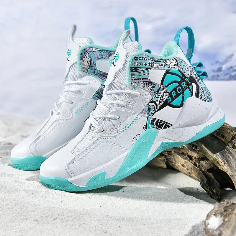 Winter Thermal Basketball Shoes Men Anti-Slip High-top Sneakers Women Basketball Sneakers Wear-Resisting Outdoor Sports Shoes
Winter Thermal Basketball Shoes Men Anti-Slip High-top Sneakers Women Basketball Sneakers Wear-Resisting Outdoor Sports Shoes