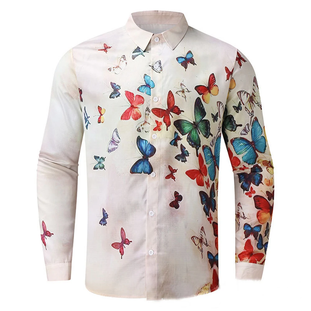 Shirts For Men Fashion 3D Butterfly Printed Hawaiian Shirt Long Sleeve Blouse Button Down Shirts Tops Hawaiian Streetwear Tops
Shirts For Men Fashion 3D Butterfly Printed Hawaiian Shirt Long Sleeve Blouse Button Down Shirts Tops Hawaiian Streetwear Tops
