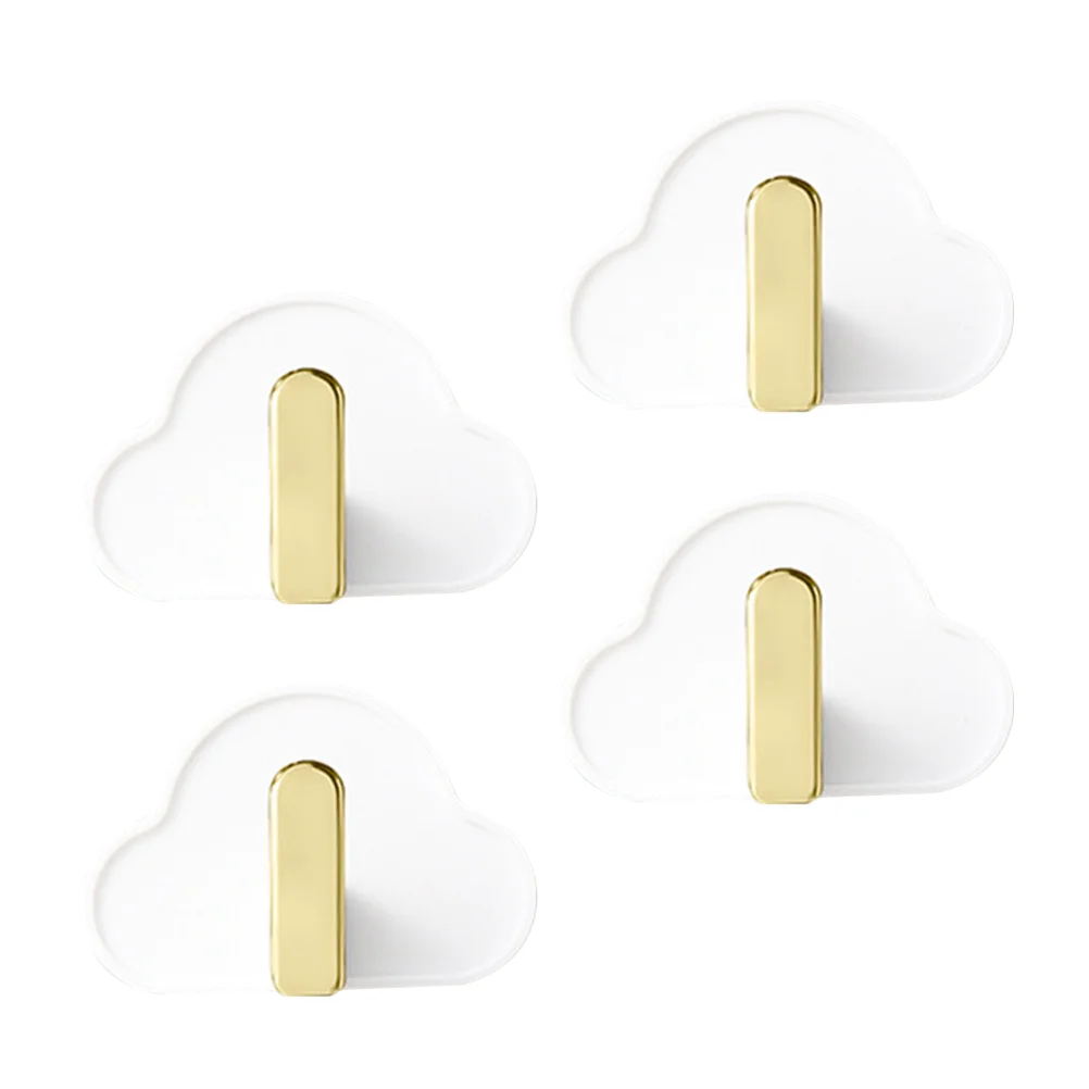 4 Pcs Hook up Traceless Hanging Hooks Wall The Clouds Punching-free Abs Bag Nail-free Hat Plastics Holder 
4 Pcs Hook up Traceless Hanging Hooks Wall The Clouds Punching-free Abs Bag Nail-free Hat Plastics Holder