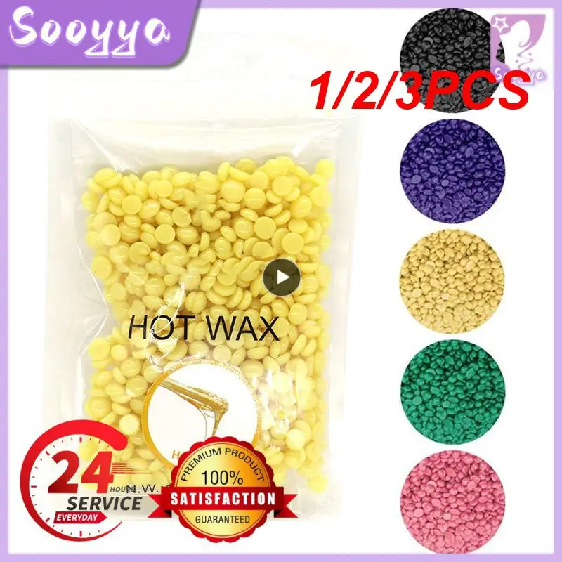 

1/2/3PCS 100g/Pack Wax beans Depilatory Hot Film Wax Pellet Removing Bikini Face Hair Legs Arm Hair Removal Bean Unisex