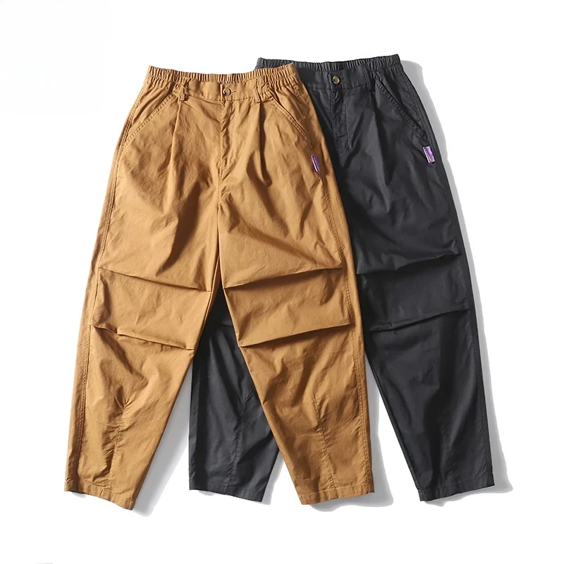 

Men Harem Trousers Men Folds Japan Korean Streetwear Outdoor Vintage Fashion Cityboy Loose Casual Wide Leg Cargo Baggy Pants