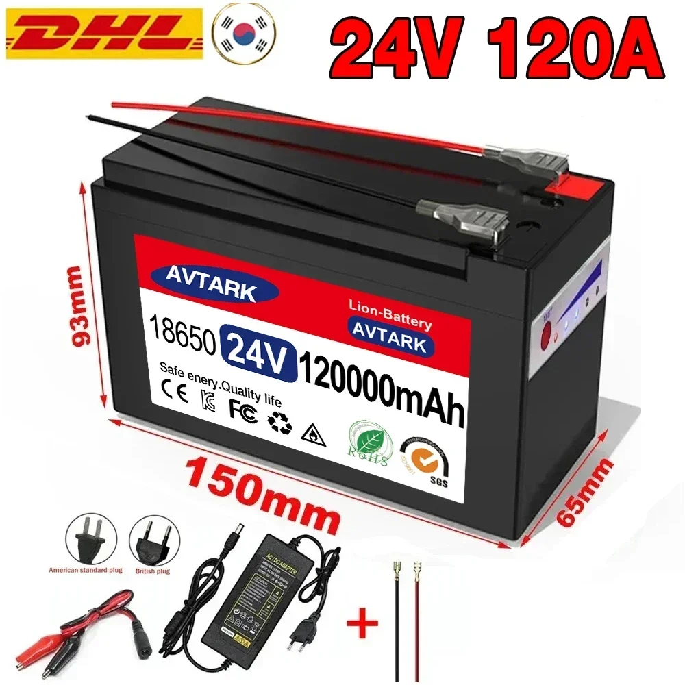 New 24V 65Ah 100Ah 120Ah LiFePo4 Lithium Battery 18650 bms Electric Vehicle Lithium Battery Pack Built-in BMS 30A High Current
New 24V 65Ah 100Ah 120Ah LiFePo4 Lithium Battery 18650 bms Electric Vehicle Lithium Battery Pack Built-in BMS 30A High Current