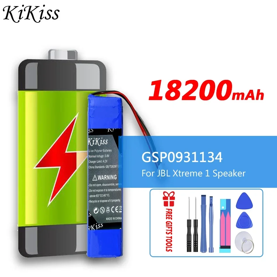

KiKiss High Capacity 18200mAh GSP0931134 Replacement Battery for JBL XTREME Xtreme 1 Xtreme1 Speaker Batteries with tools