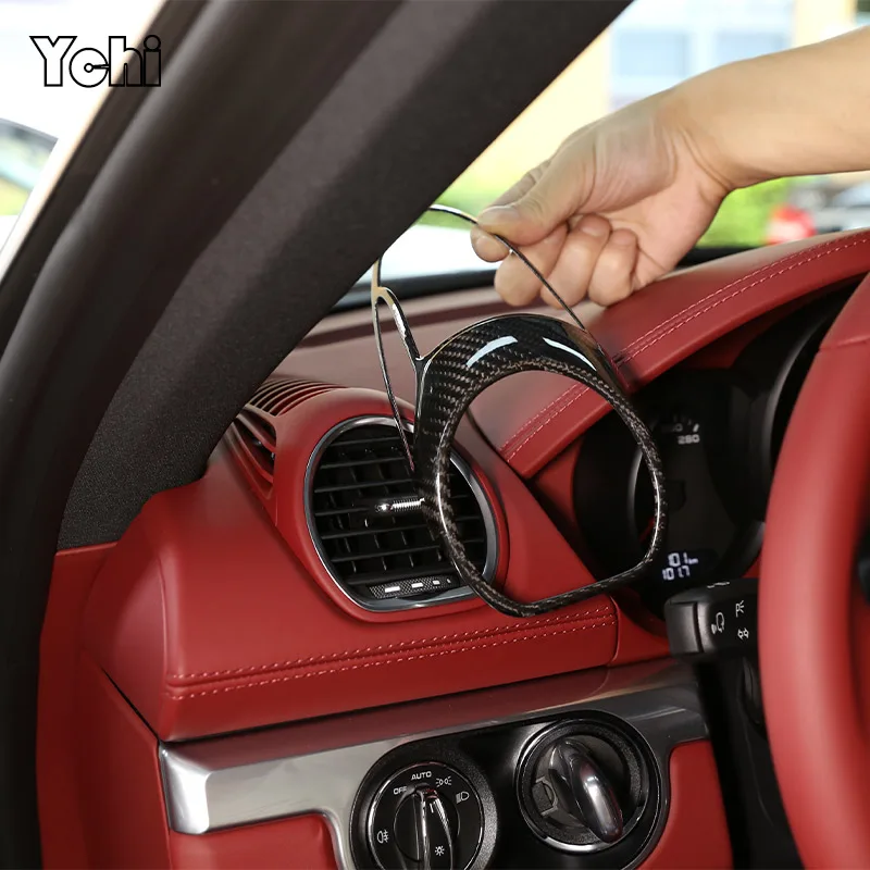 Real Carbon Fiber For Porsche 718 2016-2021 Central Console Air Outlet Decorative Dashboard Frame Auto Interior Accessories
Real Carbon Fiber For Porsche 718 2016-2021 Central Console Air Outlet Decorative Dashboard Frame Auto Interior Accessories