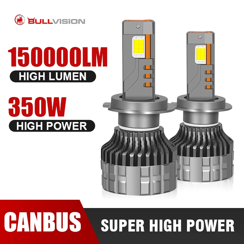 

9012 лм, лампы для автомобильных фар с Canbus H7, Super H11 H4 HIR2 9005 HB3 9006 HB4 350 H8, 6000 Вт, K