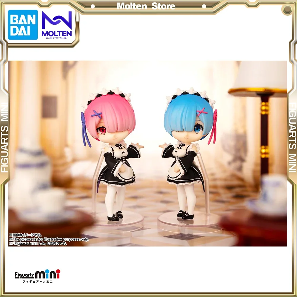 

BANDAI Figuarts Mini Rem Ram Re:Zero Starting Life in Another World Anime Action Figure PVC Figure Complete Collection