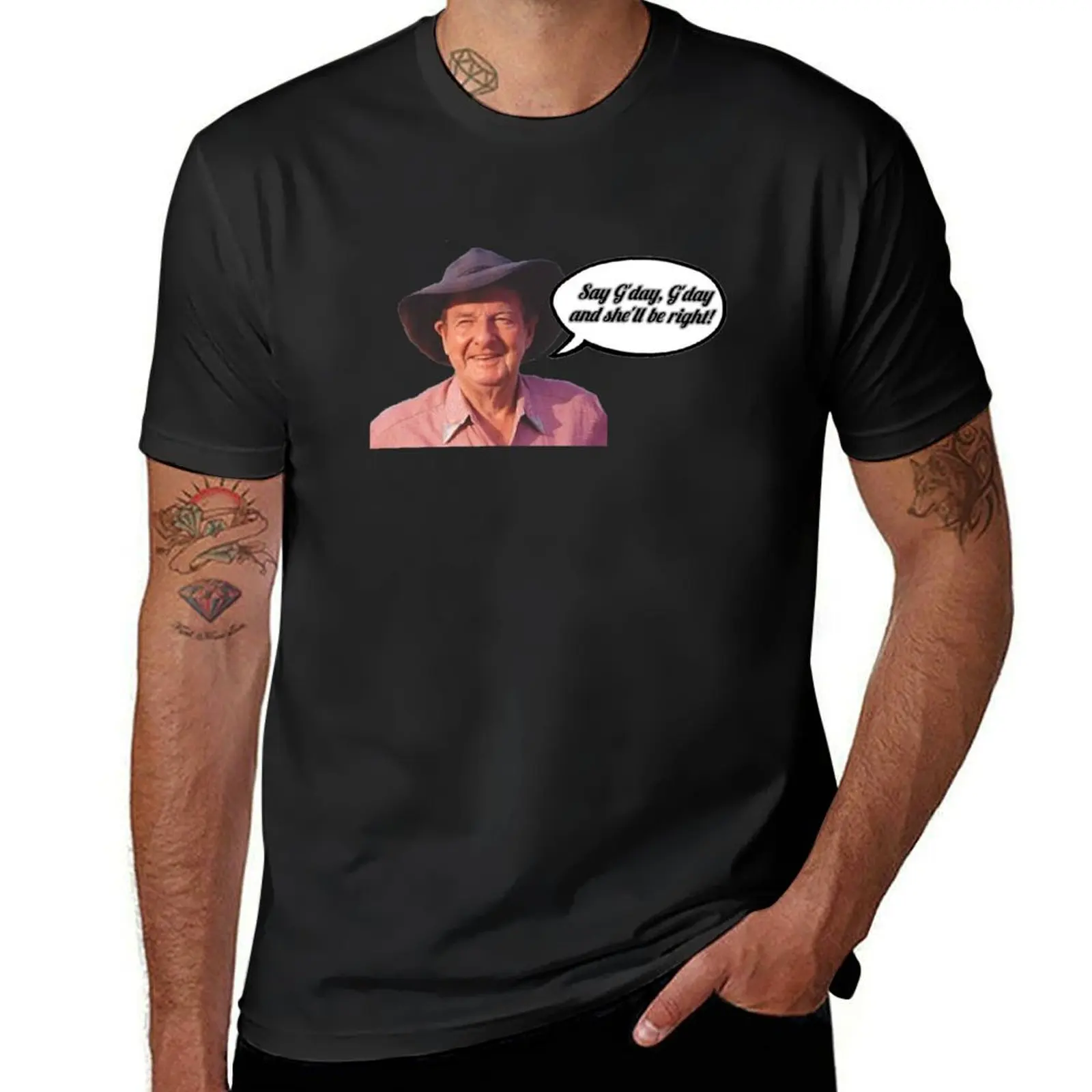 Say G'day! - Slim Dusty T-Shirt sports fans plus sizes customs design your own mens cotton t shirts
Say G'day! - Slim Dusty T-Shirt sports fans plus sizes customs design your own mens cotton t shirts