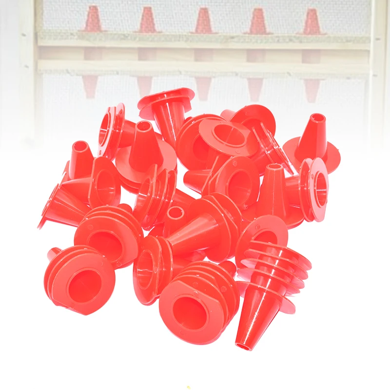 50PCS/Lot Beehive Entrance Canadian Red Cone Bee Escapes Allows Bees to Travel One Way Only for Beehive Escape Boards
50PCS/Lot Beehive Entrance Canadian Red Cone Bee Escapes Allows Bees to Travel One Way Only for Beehive Escape Boards