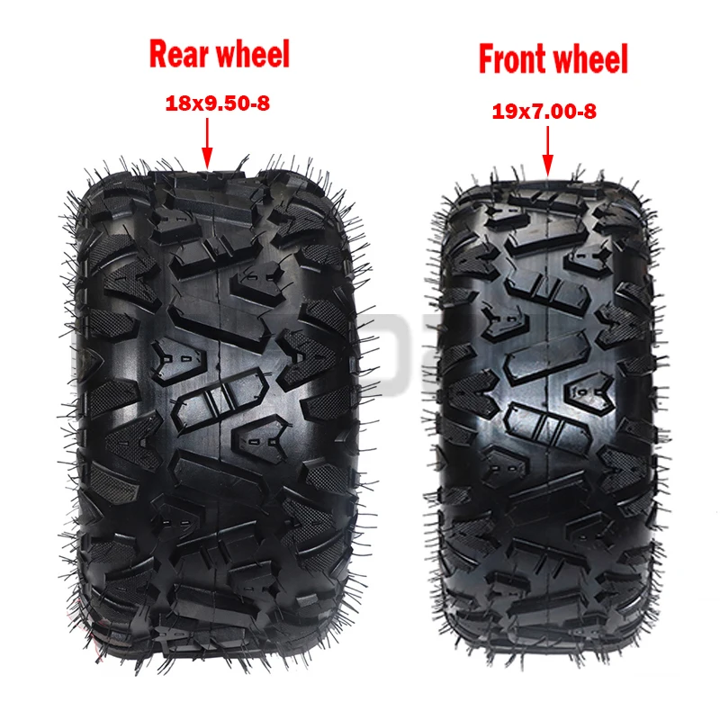 Front 19x7-8 Rear 18x9.50-8 Tubeless Tires Are Suitable for Four-wheel Motorcycle Kart ATV Front and Rear Tires
Front 19x7-8 Rear 18x9.50-8 Tubeless Tires Are Suitable for Four-wheel Motorcycle Kart ATV Front and Rear Tires