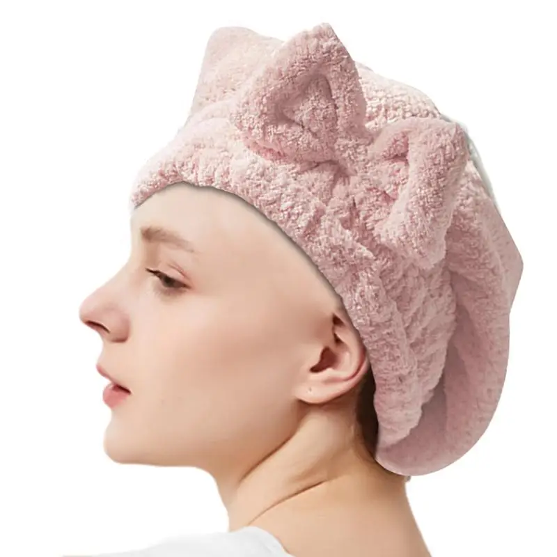 Quick Hair Drying Bath Towel Spa Bowknot Wrap Towel Cap Bathroom Accessories Bonnets For Women Designer Shower Cap
Quick Hair Drying Bath Towel Spa Bowknot Wrap Towel Cap Bathroom Accessories Bonnets For Women Designer Shower Cap
