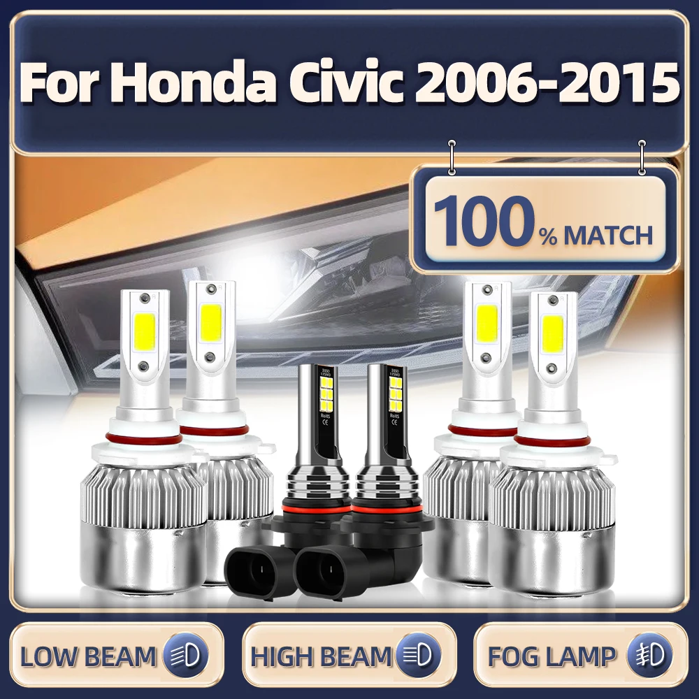 60000LM LED Headlight HB4 HB3 9005 9006 Turbo Lamp 6000K Car Fog Light For Honda Civic 2006-2009 2010 2011 2012 2013 2014 2015
60000LM LED Headlight HB4 HB3 9005 9006 Turbo Lamp 6000K Car Fog Light For Honda Civic 2006-2009 2010 2011 2012 2013 2014 2015