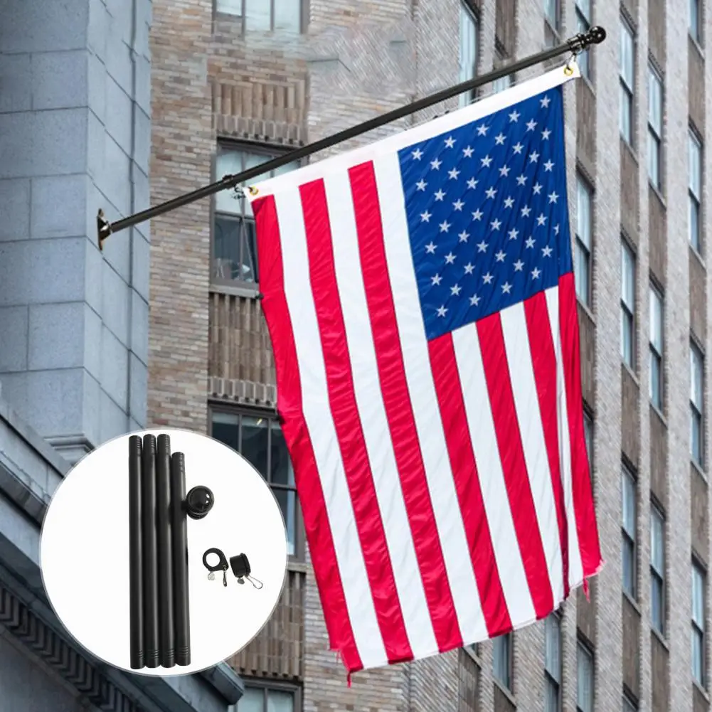 Durable Widely Compatible Anti-winding High Stability Rotating Flagpole with Bracket Home Decoration Flag Poles Flag Stick 
Durable Widely Compatible Anti-winding High Stability Rotating Flagpole with Bracket Home Decoration Flag Poles Flag Stick