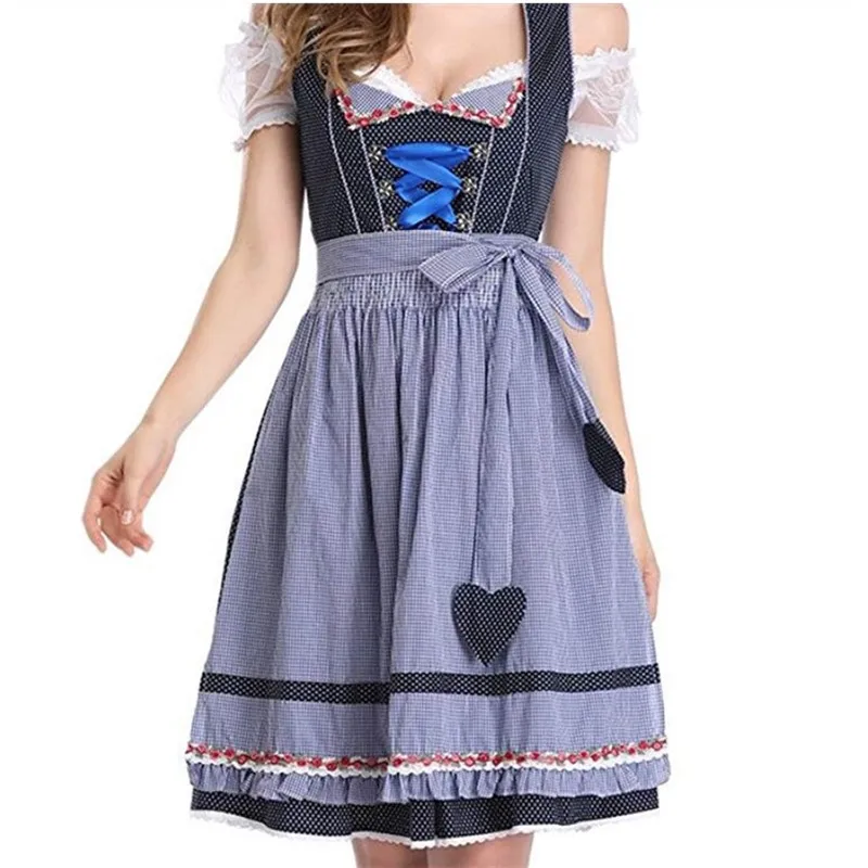 Vintage Historical Traditional German Oktoberfest Bavaria Traditional Beer Girl Maid Plaid Bandage Cosplay Dirndl Costume Dres
Vintage Historical Traditional German Oktoberfest Bavaria Traditional Beer Girl Maid Plaid Bandage Cosplay Dirndl Costume Dres