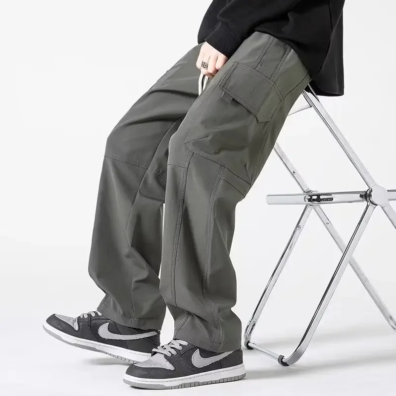 Paratrooper work pants men's summer thin loose casual pants men's trendy functional sports wide leg long pants
Paratrooper work pants men's summer thin loose casual pants men's trendy functional sports wide leg long pants