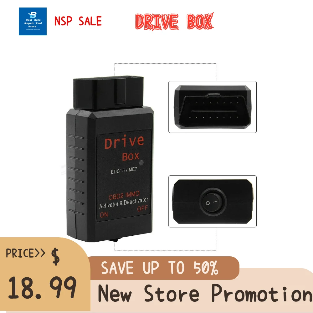 Drive Box EDC15/ME7 OBD2 IMMO Deactivator & Activator Diagnostic Tools Engine Control Best Quality Universal Car Key Decoder
Drive Box EDC15/ME7 OBD2 IMMO Deactivator & Activator Diagnostic Tools Engine Control Best Quality Universal Car Key Decoder
