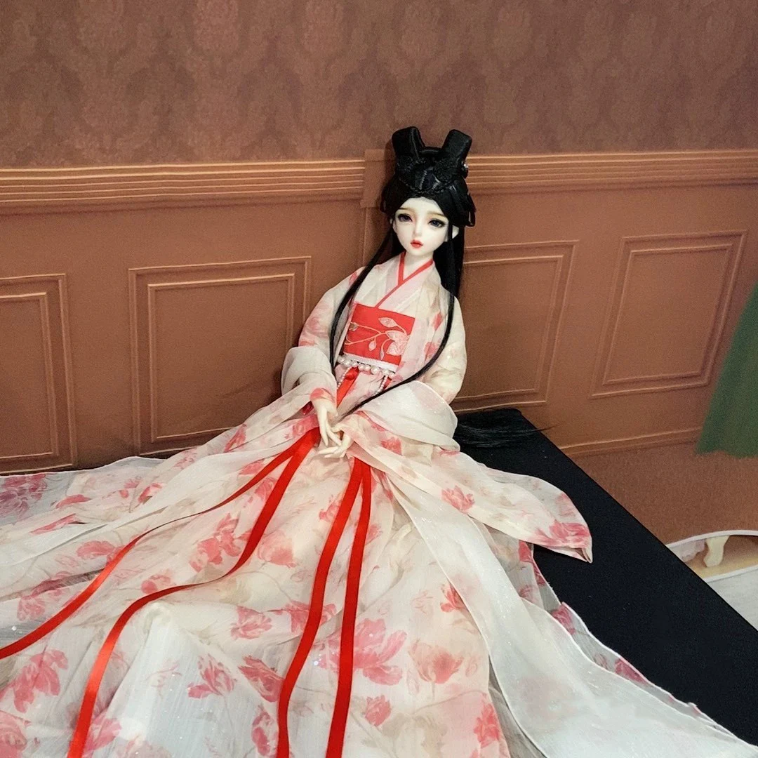 

OB27 Figuer 1/6 1/4 1/3 BJD Ancient Costume Robe Hanfu Fairy Dress Outfit For BJD/SD YOSD MSD SD13 Girl Doll Accessories C2336