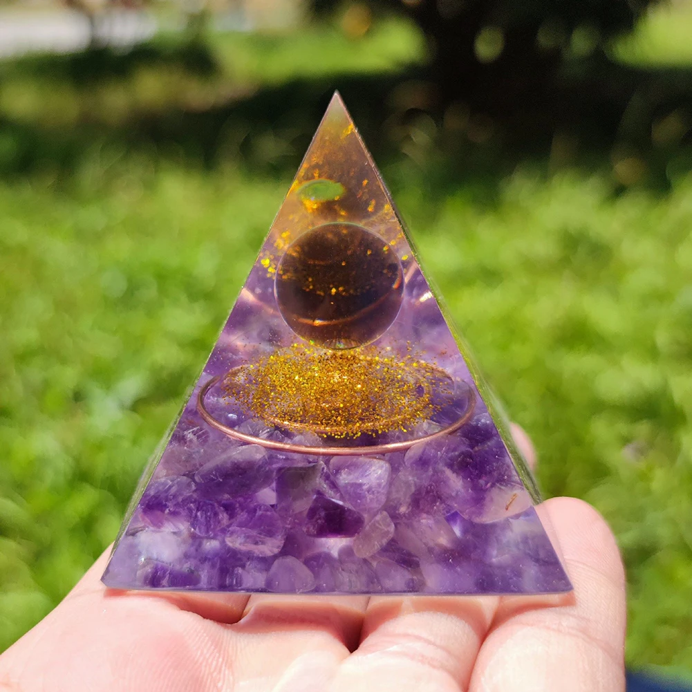 Energy Orgone Stones Orgone Pyramid For Home Office Fengshui Decor Amethyst Crystal Crushed Stone Handmade Artwork
Energy Orgone Stones Orgone Pyramid For Home Office Fengshui Decor Amethyst Crystal Crushed Stone Handmade Artwork