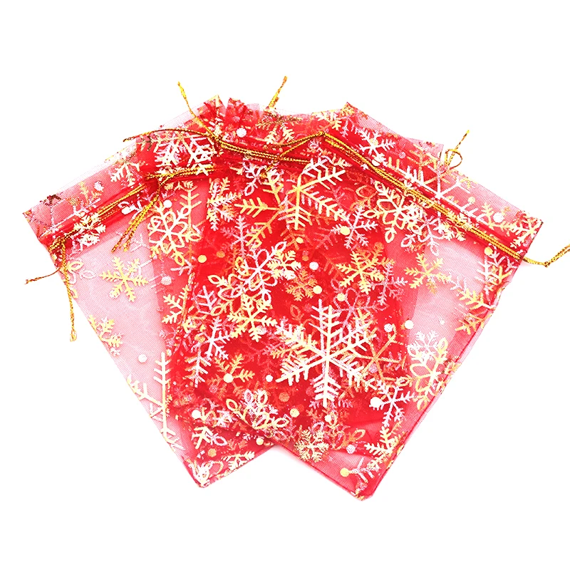 7x9cm Red Snowflake Organza Bag Jewelry Cosmetic Packaging Cloth Tulle Bags 100pcs White Drawstring Pouches Wedding Gift Bags
7x9cm Red Snowflake Organza Bag Jewelry Cosmetic Packaging Cloth Tulle Bags 100pcs White Drawstring Pouches Wedding Gift Bags