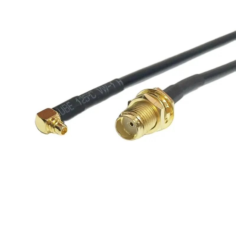 

1pc New WIFI Modem Coaxial Cable SMA Female Jack Nut Switch MMCX Male Plug Right Angle Connector RG174 20CM Pigtail Adapter