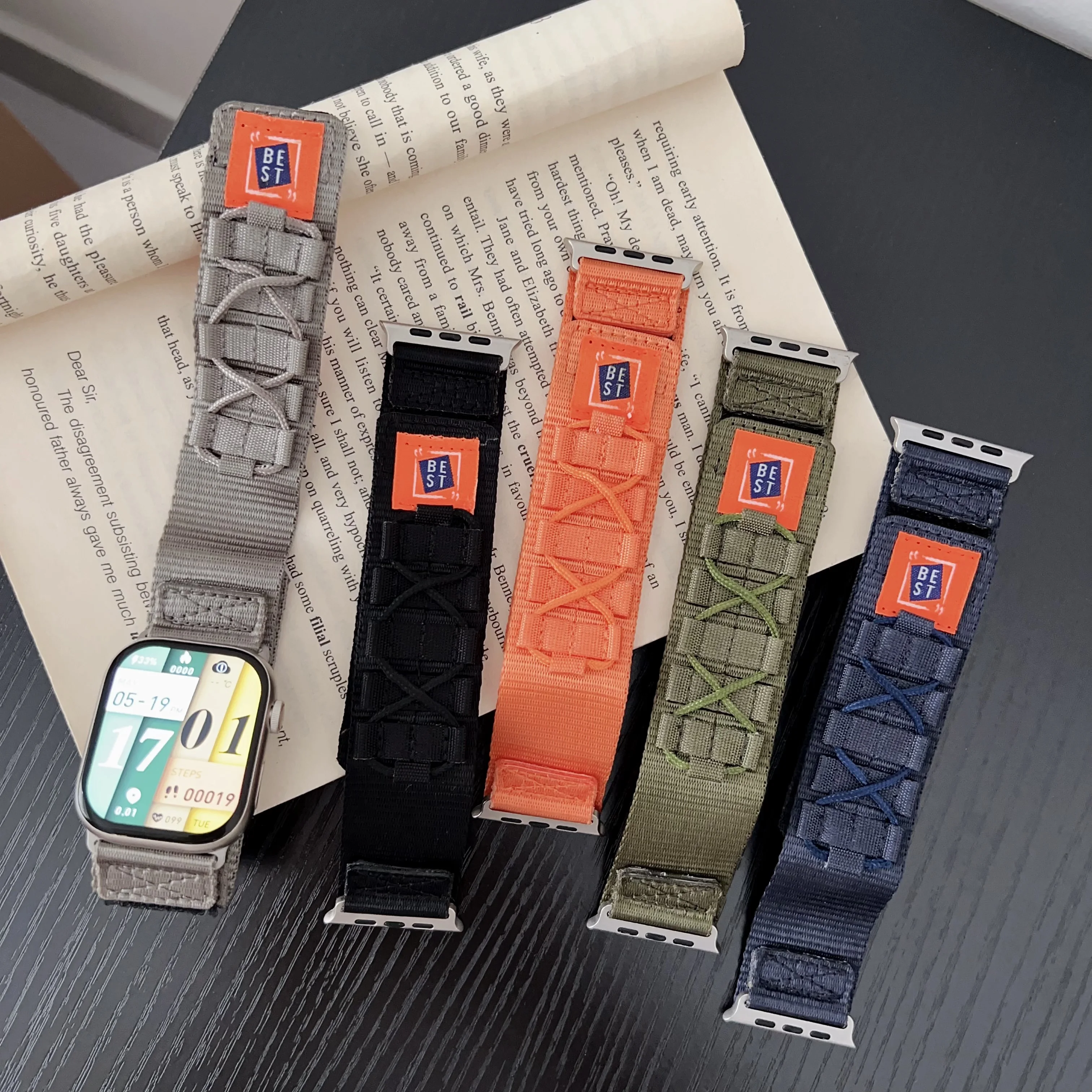 Sport Nylon Braided Strap 49mm For Apple Watch Ultra 2 Bracelet 41mm For iWatch Series 9 8 7 6 5 4 SE 45mm 44mm 40mm Watchbands
Sport Nylon Braided Strap 49mm For Apple Watch Ultra 2 Bracelet 41mm For iWatch Series 9 8 7 6 5 4 SE 45mm 44mm 40mm Watchbands
