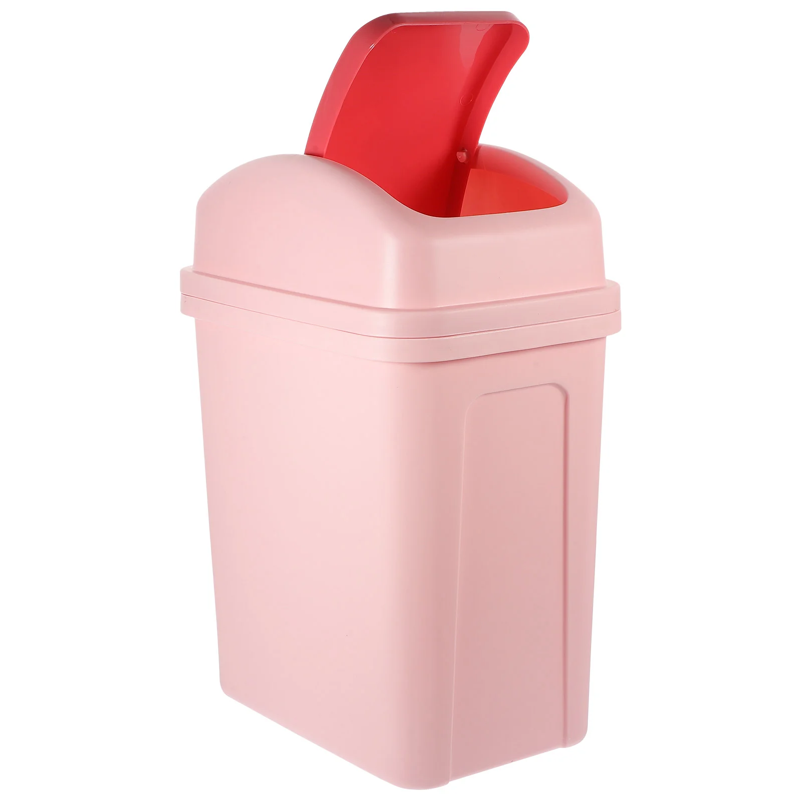 

Small Garbage Garbage Outdoor Trash Can Lid 1.8 Gallon Thicken Plastic Garbage Waste Bin Compact Rubbish Container Bucket