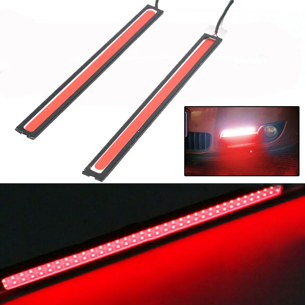 2Pcs Car Led Light Strip DRL Daytime Running 17cm COB LED Light Bar RED Waterproof 12V DRL Fog Light Driving Lamp
2Pcs Car Led Light Strip DRL Daytime Running 17cm COB LED Light Bar RED Waterproof 12V DRL Fog Light Driving Lamp