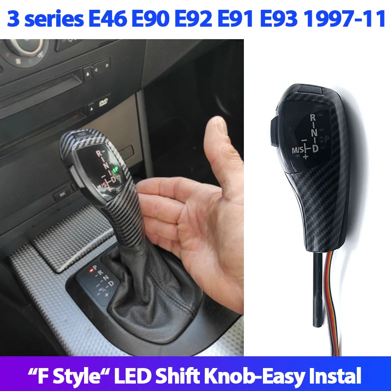 LED Gear Shift Knob for BMW 3 series E46 316i 318i 320d 320i 323i 328i 330i 325xi 330d 1998-2005
LED Gear Shift Knob for BMW 3 series E46 316i 318i 320d 320i 323i 328i 330i 325xi 330d 1998-2005