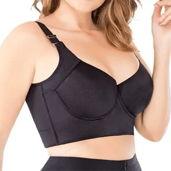 FallSweet Push Up Bra for Women Corset Top Shapewear Brassiere Wide Back  Support Posture Bra BCD cups soutien gorge femme