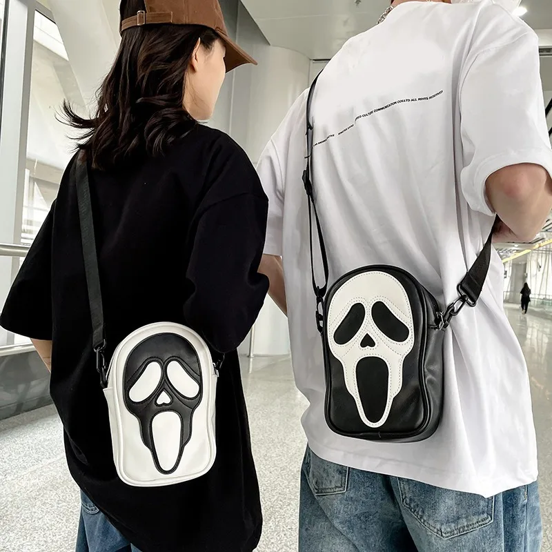 Fashion Zipper Crossbody Shopper Casual Wallet Ghost Skull Pattern Shoulder Bag Couple's Accessories Niche Fashion Pieces Quirky
Fashion Zipper Crossbody Shopper Casual Wallet Ghost Skull Pattern Shoulder Bag Couple's Accessories Niche Fashion Pieces Quirky