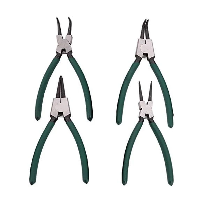Internal and External Spring-loaded Circlip Pliers, Round Clamp Pliers for Fixing Ringers Gasket Removal or Retention, C-type
Internal and External Spring-loaded Circlip Pliers, Round Clamp Pliers for Fixing Ringers Gasket Removal or Retention, C-type