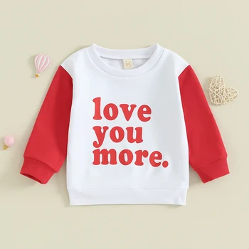 Acessórios Indispensáveis para Balões: Eleve Suas Decorações a Novos Patamares 8 2023-10-12 Lioraitiin 6M-4Y Toddler Baby Valentine’s Day Sweatshirts Classic Long Sleeve Letter Print Pullover Tops Clothes