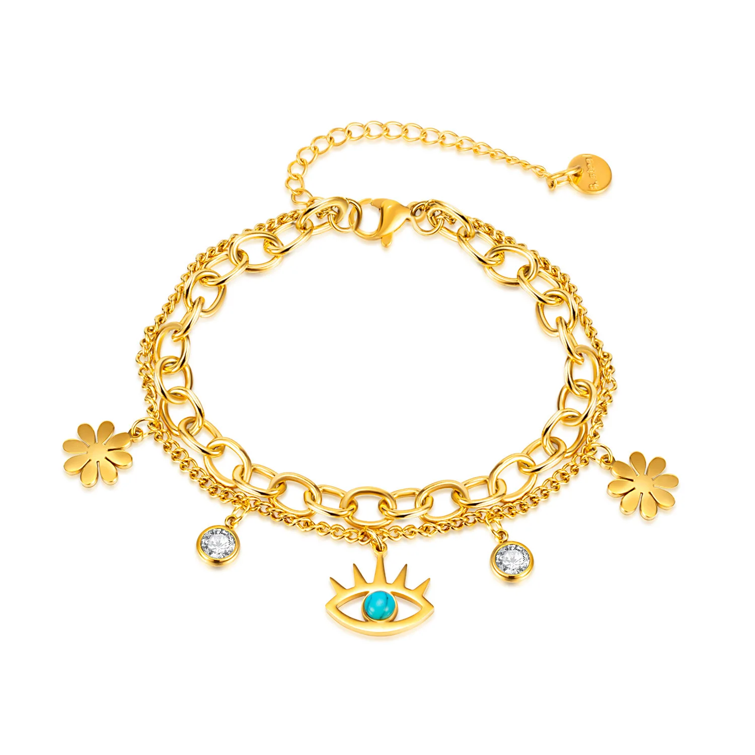 Dropshipping Personalized Double-layer Titanium Steel Daisy Hand Jewelry Wholesale Simple Stainless Steel Bracelet
Dropshipping Personalized Double-layer Titanium Steel Daisy Hand Jewelry Wholesale Simple Stainless Steel Bracelet