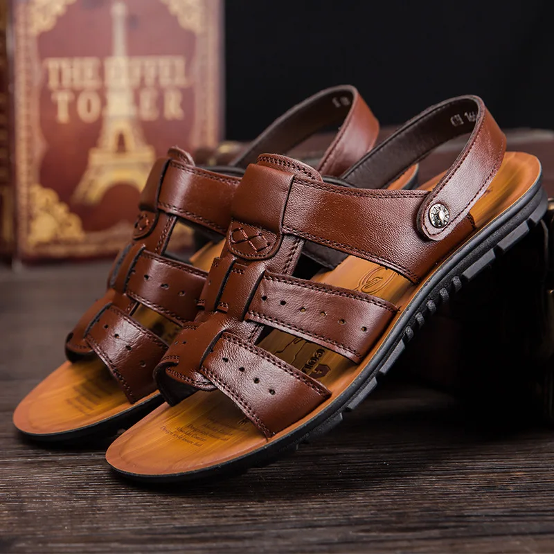 Men's Sandals Leather 2022 New Fashion Comfortable Stretch Beach Shoes Middle-aged and Young Summer Slippers Men's Shoes
Men's Sandals Leather 2022 New Fashion Comfortable Stretch Beach Shoes Middle-aged and Young Summer Slippers Men's Shoes