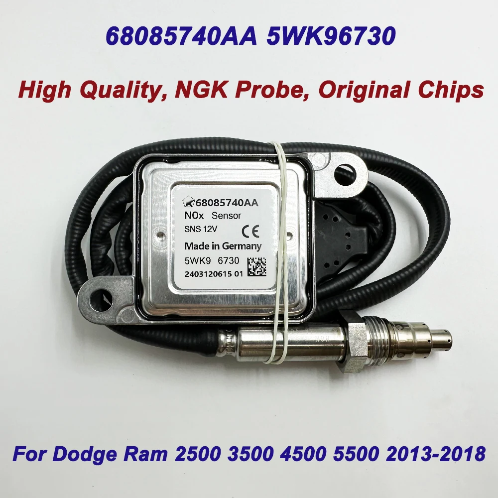High Quality Chips 68085740AA 5WK96730 68085740AB For NGK Probe Nox Sensor Nitrogen Oxygen Sensor for 2013-2015 Dodge Ram 2500
High Quality Chips 68085740AA 5WK96730 68085740AB For NGK Probe Nox Sensor Nitrogen Oxygen Sensor for 2013-2015 Dodge Ram 2500