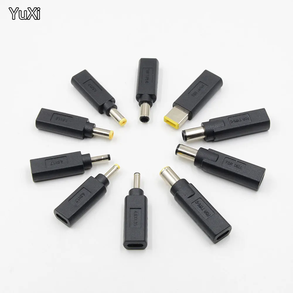 

Type-C Female to DC Male 3.0-1.1mm 4.0-1.7mm 4.5 x 3.0mm 5.5 x 2.5mm Without PD decoy C Adapter For Notebook PD Power Supply