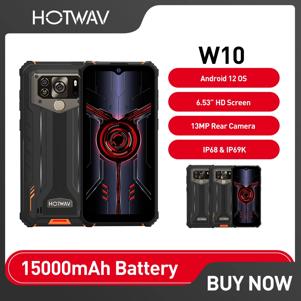 HOTWAV-W10 Прочный смартфон, 6,53 дюйма HD +, 4 ГБ, 32 ГБ, большая батарея 15000 мАч, мобильный телефон Android 12, камера 13 МП, мобильный телефон
HOTWAV-W10 Прочный смартфон, 6,53 дюйма HD +, 4 ГБ, 32 ГБ, большая батарея 15000 мАч, мобильный телефон Android 12, камера 13 МП, мобильный телефон