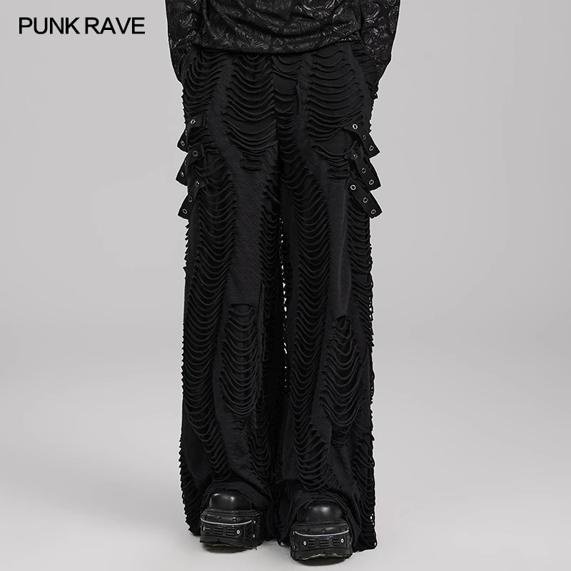 Брюки мужские в готическом стиле, свободные расширенные штаны с эластичным поясом, потрясающие индивидуальные черные полосатые брюки в стиле панк-рейва
Брюки мужские в готическом стиле, свободные расширенные штаны с эластичным поясом, потрясающие индивидуальные черные полосатые брюки в стиле панк-рейва