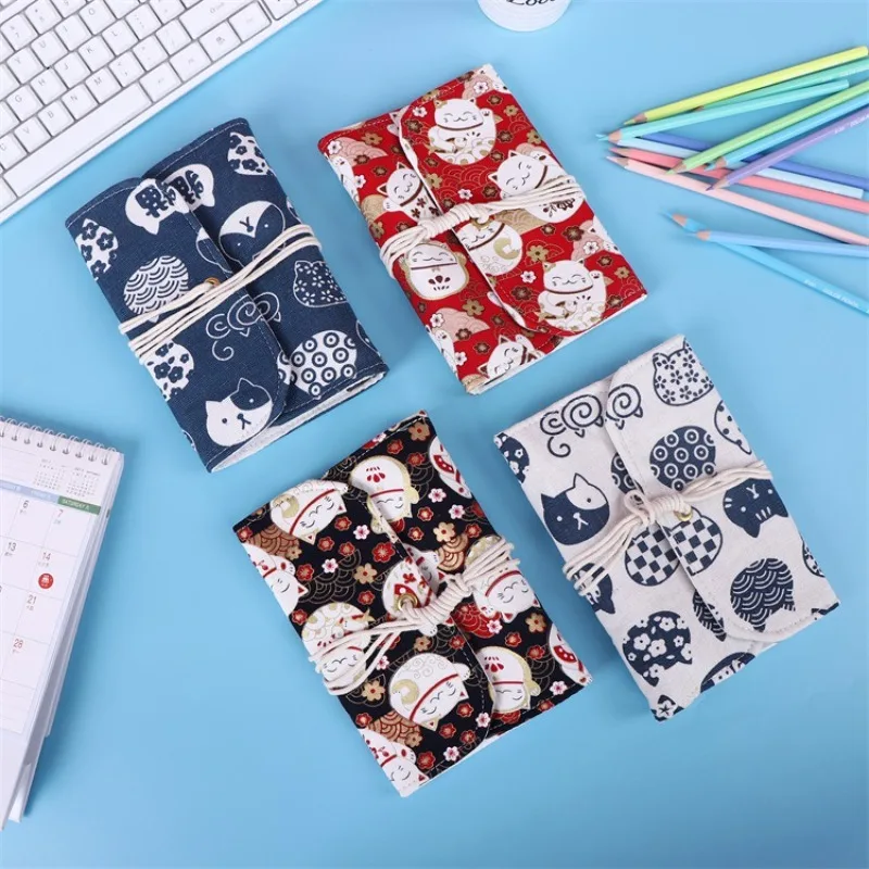 A6 Writing Journal Spiral Notebook Diary Notepad Cartoon Fortune Cat Fabric Cover Pendants Note Book Sketchbook
A6 Writing Journal Spiral Notebook Diary Notepad Cartoon Fortune Cat Fabric Cover Pendants Note Book Sketchbook