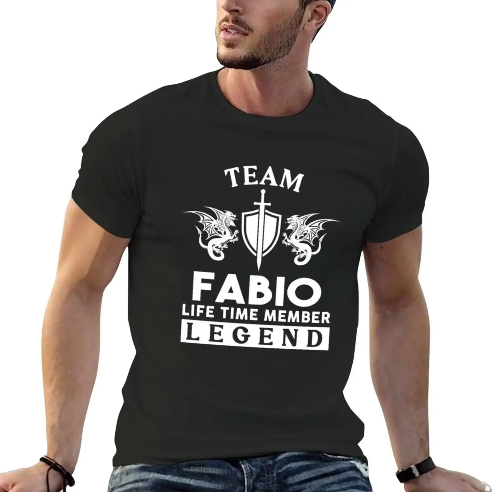 

Fabio Fabio NameFabio Life Time Member Legend Gift Item Tee T-Shirt blacks hippie clothes sports fans Short sleeve tee men