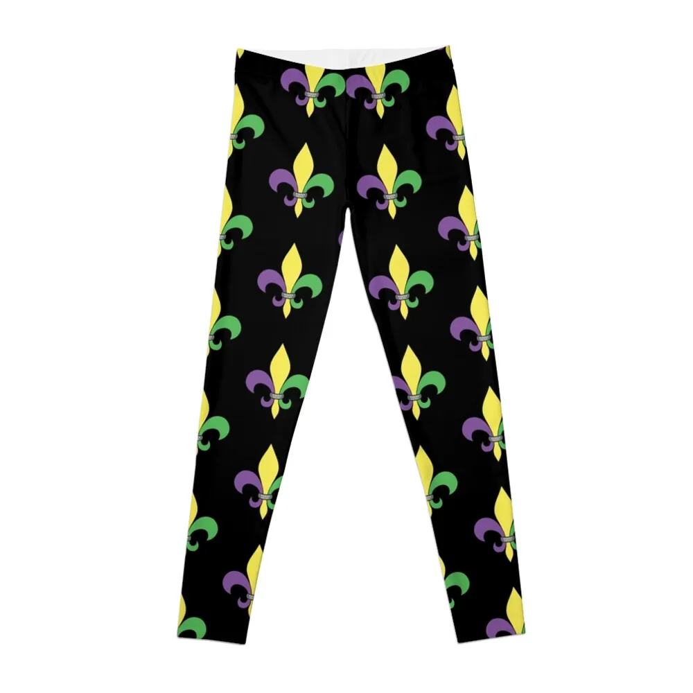 

Mardi Gras Fleur De Lis Leggings sports pants Jogger pants Women Women's sports leggings legging Women gym